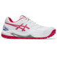 side of the pink and white Asics Gel-Lethal Field 2 Turf Shoes