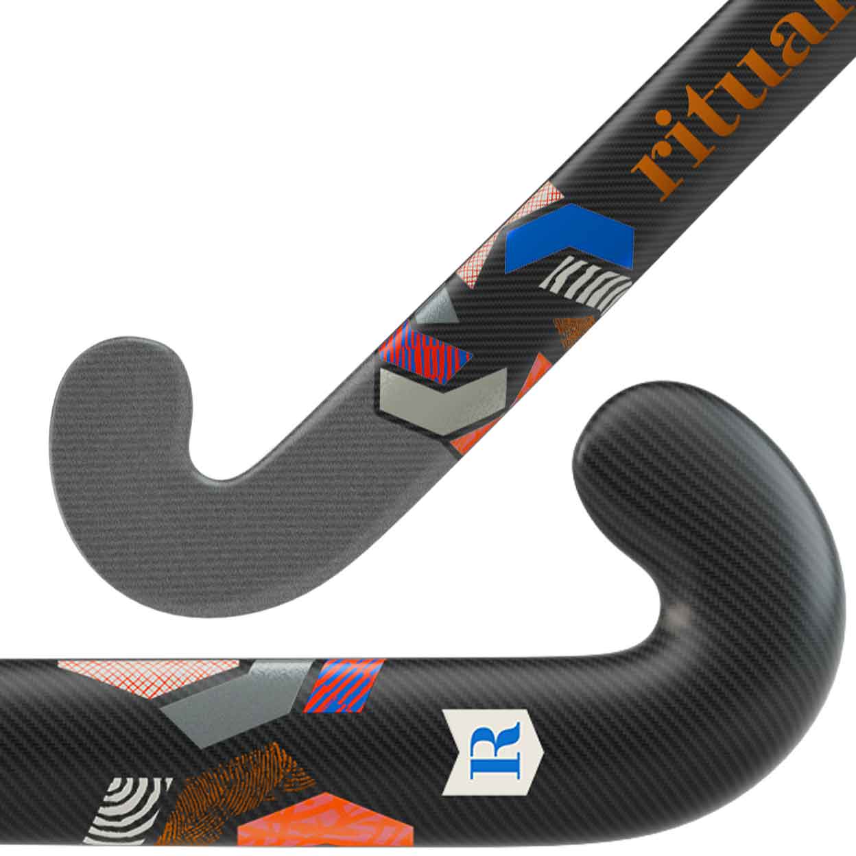 Close up of the toes of the Ritual Precision 50 Indoor Field Hockey Stick