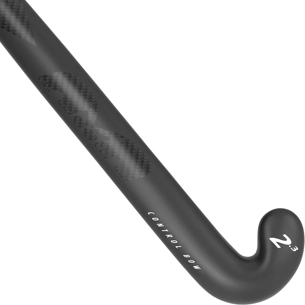 close up of the back of the TK 2.3 Control Bow Composite Field Hockey Stick