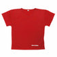 A red V-neck goalkeeping jersey by Gryphon, featuring a plain short-sleeve design and