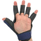 Open palm of the blue Ritual Vapor Field Hockey Glove