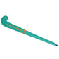 Teal field hockey stick pen with the cap off.