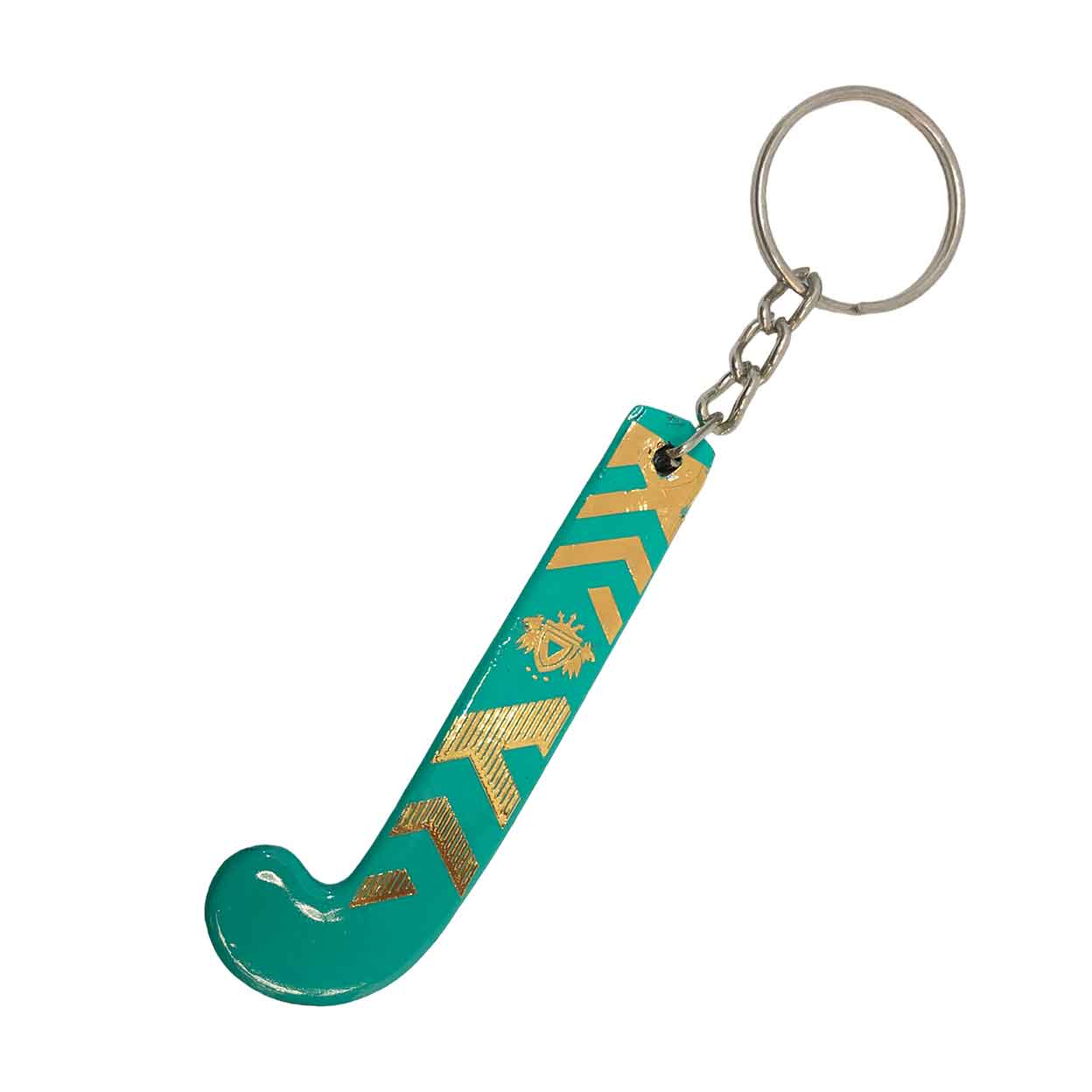back of the teal Gryphon Stick Keychain