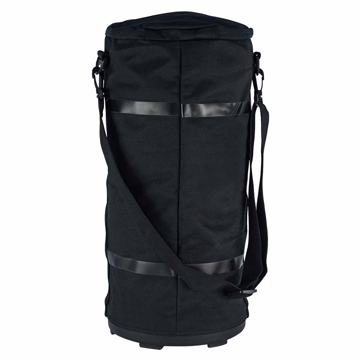 Back  of the black Gryphon Billie Ball Bag