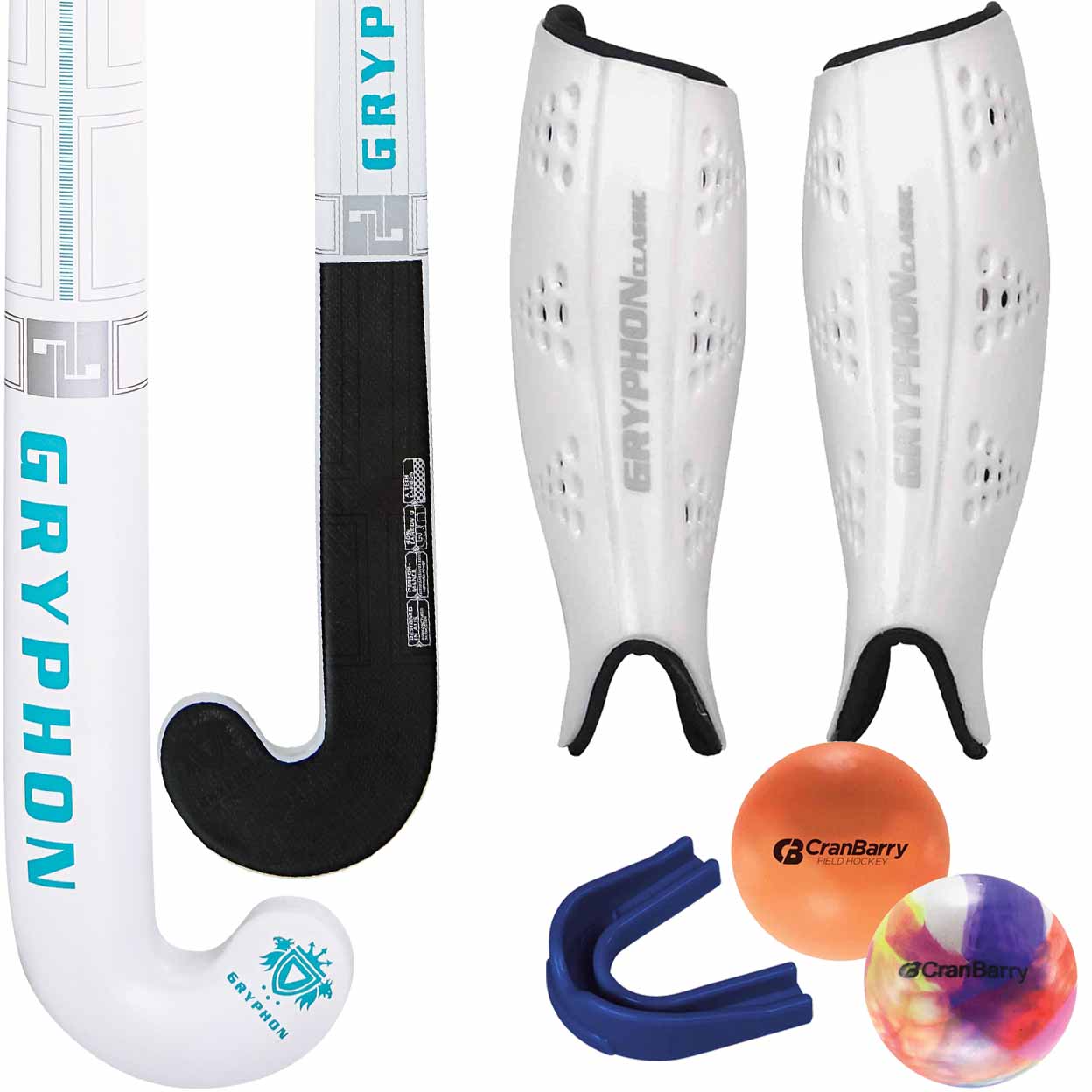 Gryphon Cobra Composite Stick Bundle - stick, balls, shins, mouthguard
