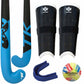 TK Maxi Wood Blue Bundle - stick, ball, shins, mouthguard