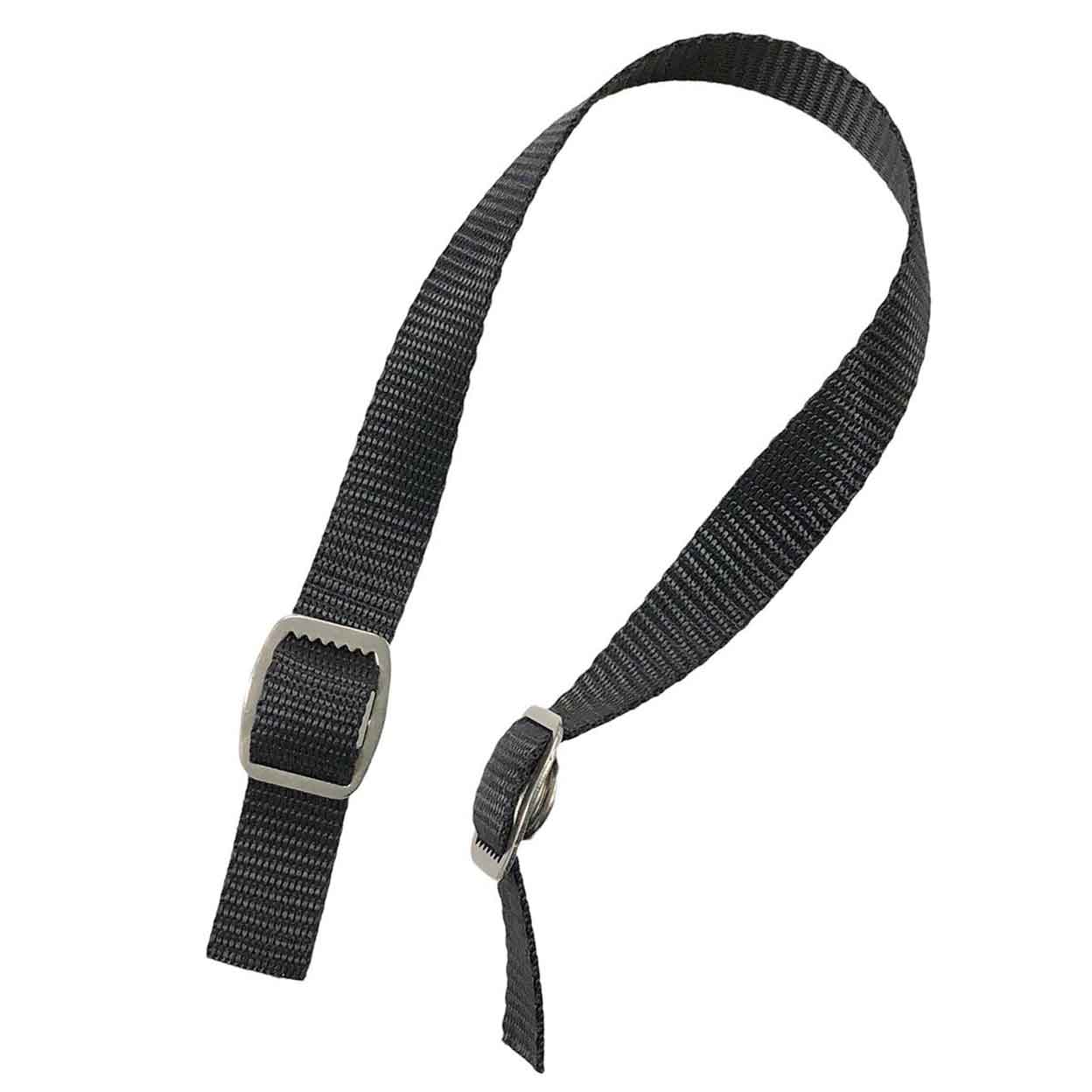 TK Helmet Stainless Steel Buckles With Chin Straps showing backs of both snaps