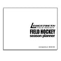 font cover of the Field Hockey Season Planner