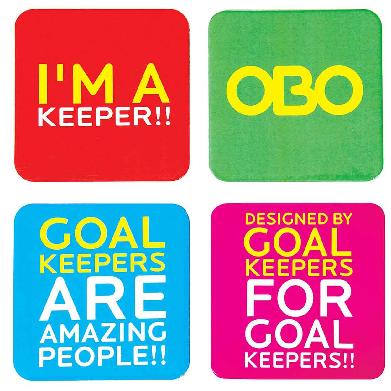 all four OBO Coasters