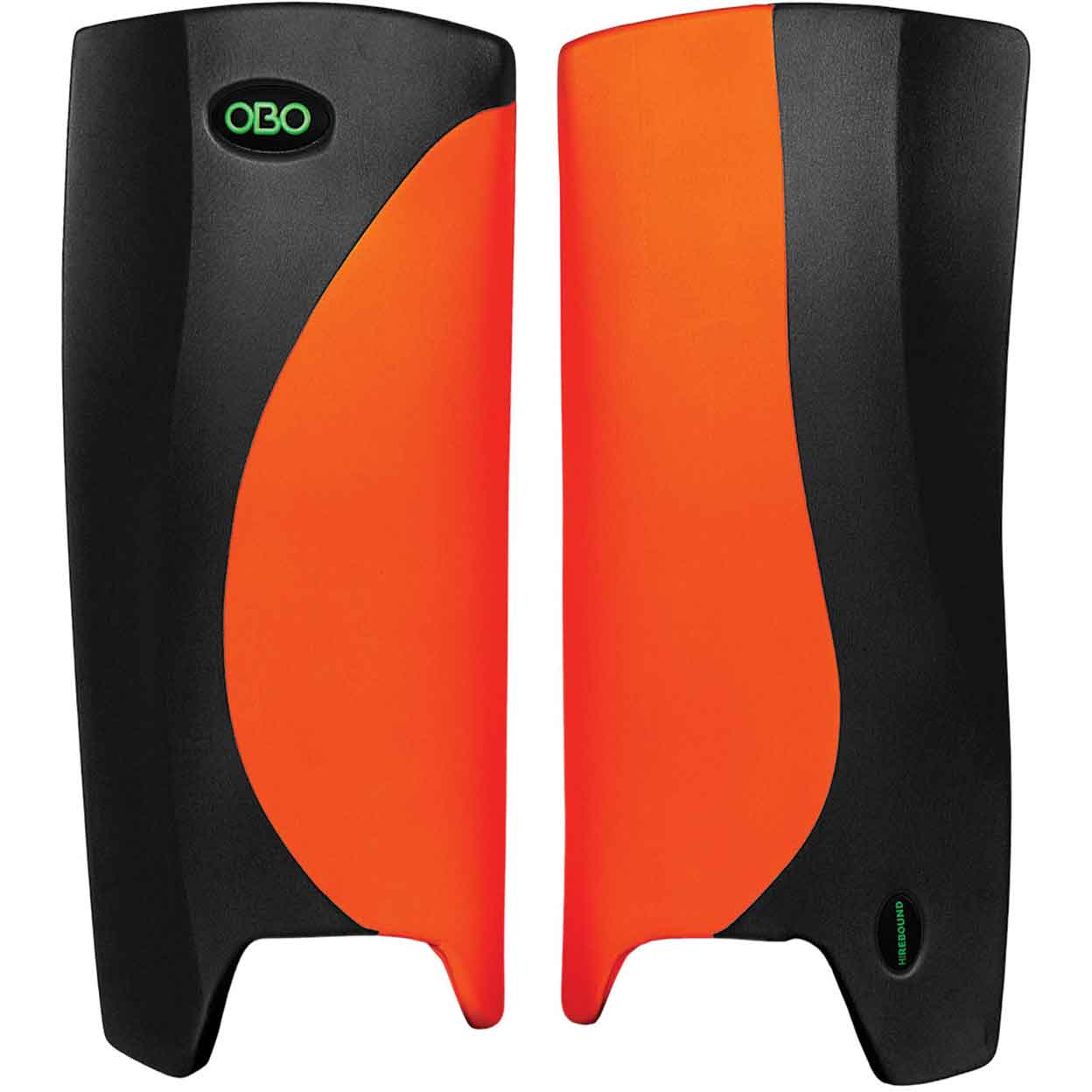 OBO Robo Hi-Rebound Field Hockey Goalkeeping Legguards black and orange