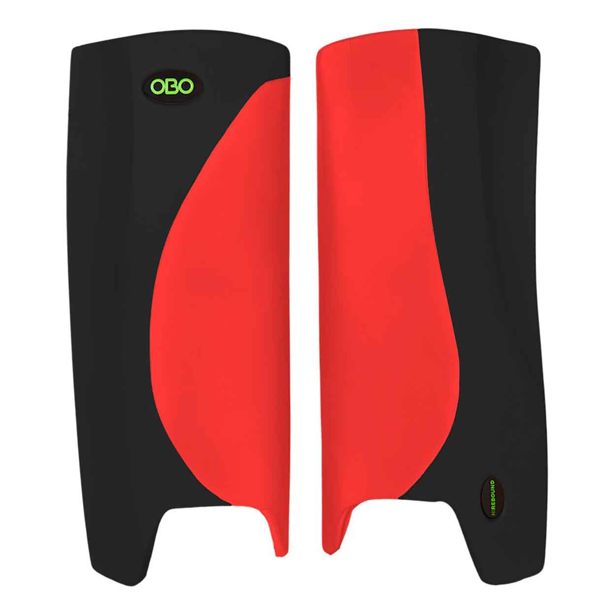 OBO Robo Hi-Rebound Field Hockey Goalkeeping Legguards Red and black