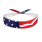 Front view of the USA flag Switchback Printed Halo I Tie Headband