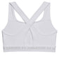 white Under Armour Crossback Mid Bra back