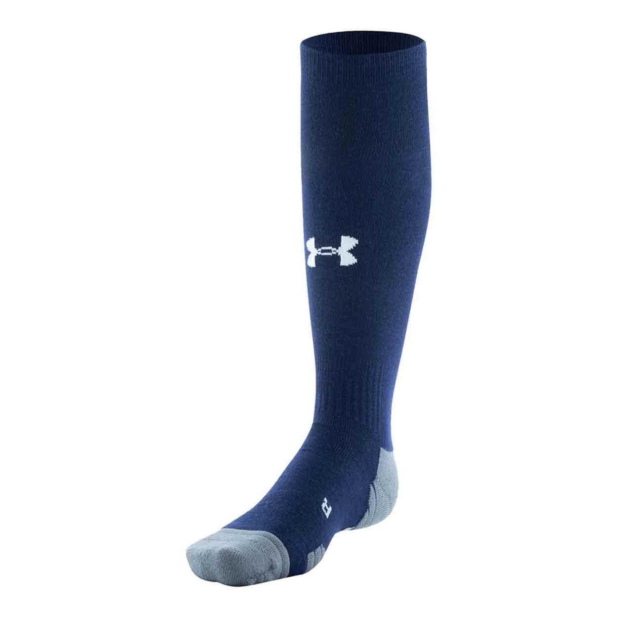 navy blue Under Armour Team Over The Calf Socks