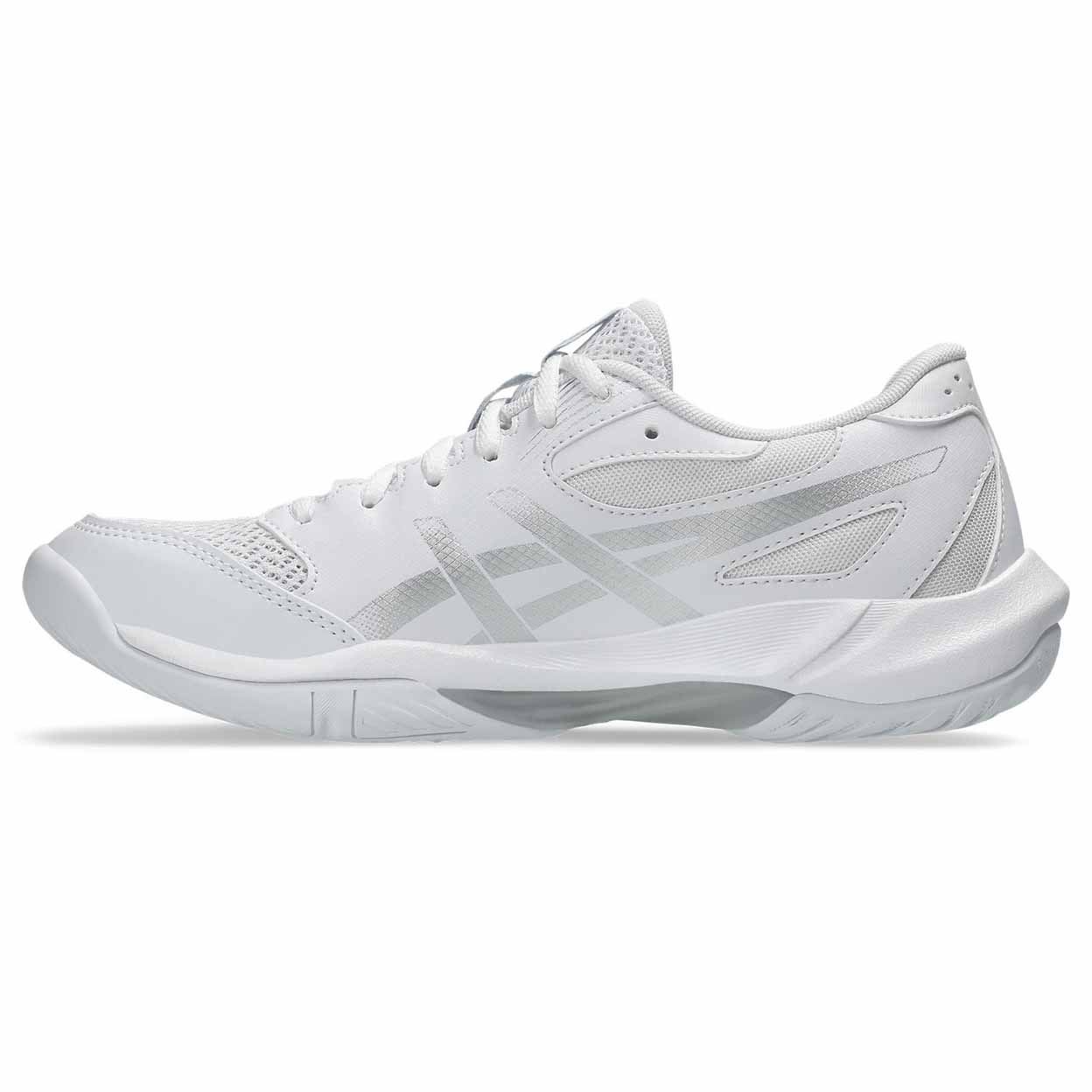 White athletic shoe on a white background