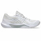 White athletic shoe on a white background