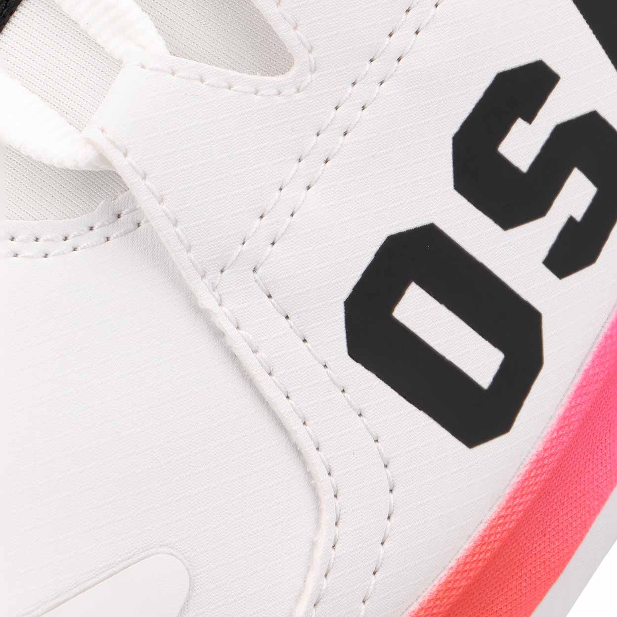 Laces of the white and pink Osaka Furo Court Indoor Shoes