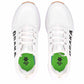 White sneakers with green accents and 'Osaka' branding on a white background