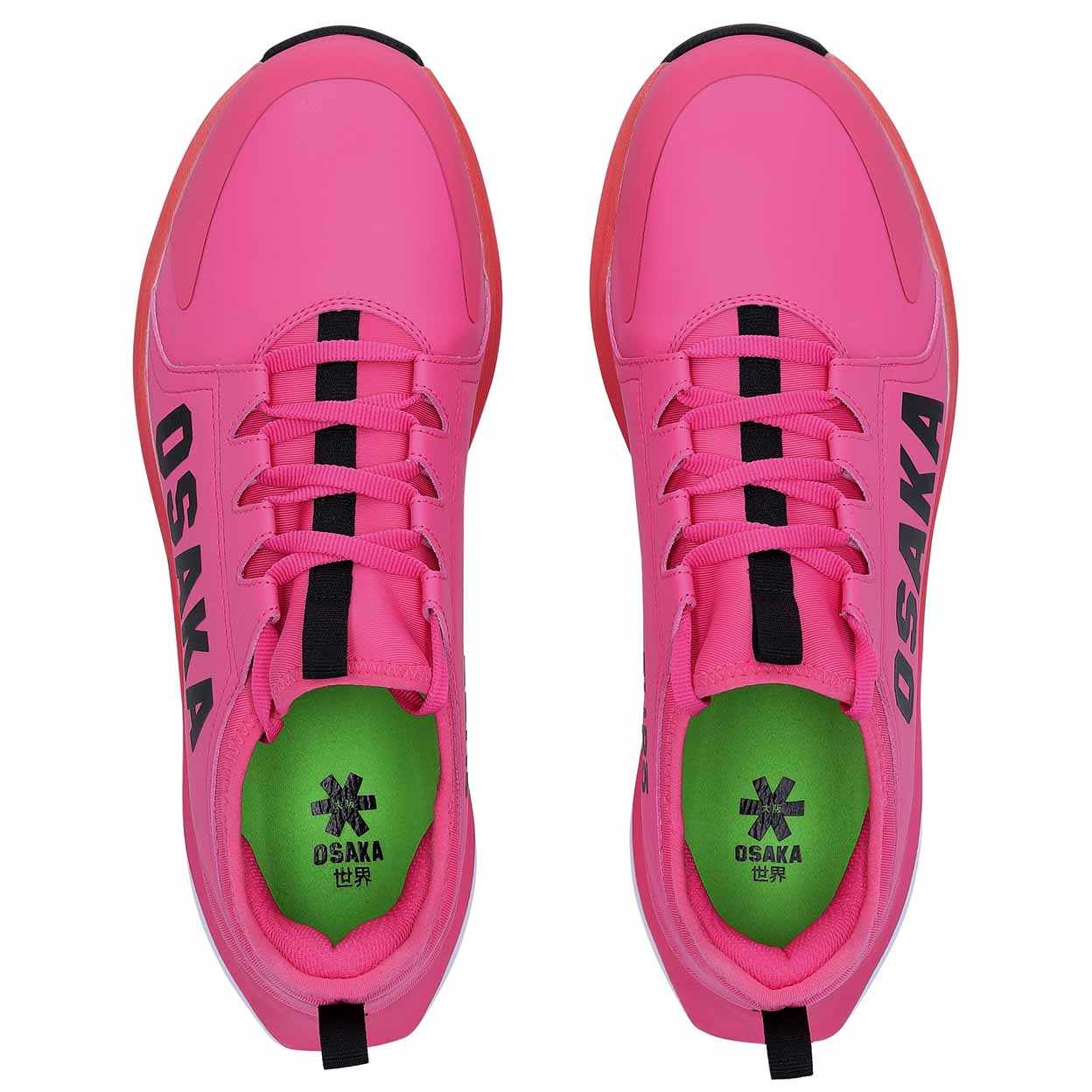 Tops of the pink Osaka Furo Turf Shoes