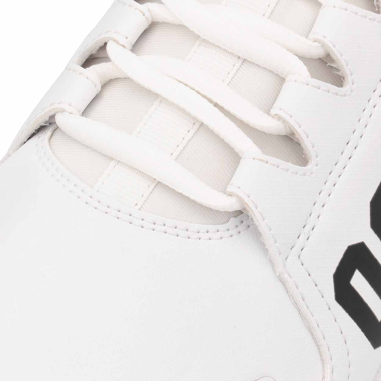 detail of the laces of the white Osaka Furo Turf Shoes