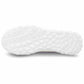White shoe sole with textured pattern on a white background
