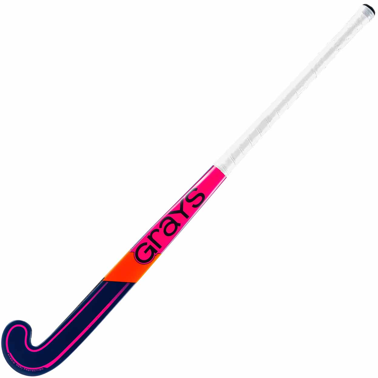 Hockey stick with 'grays' branding on a white background