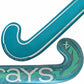 Teal and gray hockey stick with 'Grays' branding on a white background