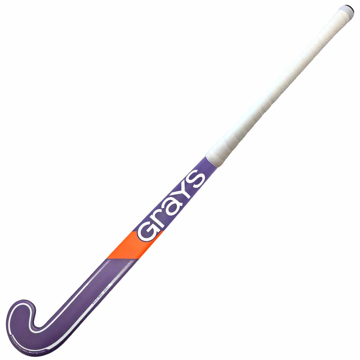 Hockey stick with 'Grays' branding on a white background