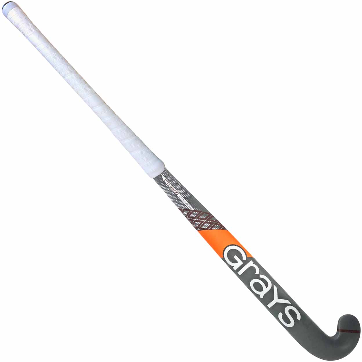 full back of the grey Grays GTi3500 Dynabow Indoor field hockey stick