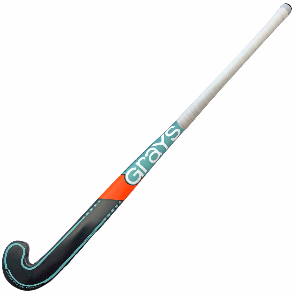 Hockey stick with 'Grays' branding on a white background