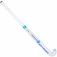 White and blue Gryphon hockey stick on a white background