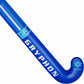 Blue Gryphon hockey stick on a white background