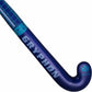 Blue and pruple hockey stick with 'gryphon' branding on a white background