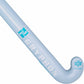 Light blue hockey stick with Gryphon logo on a white background