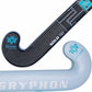Hockey stick with Gryphon branding on a white background