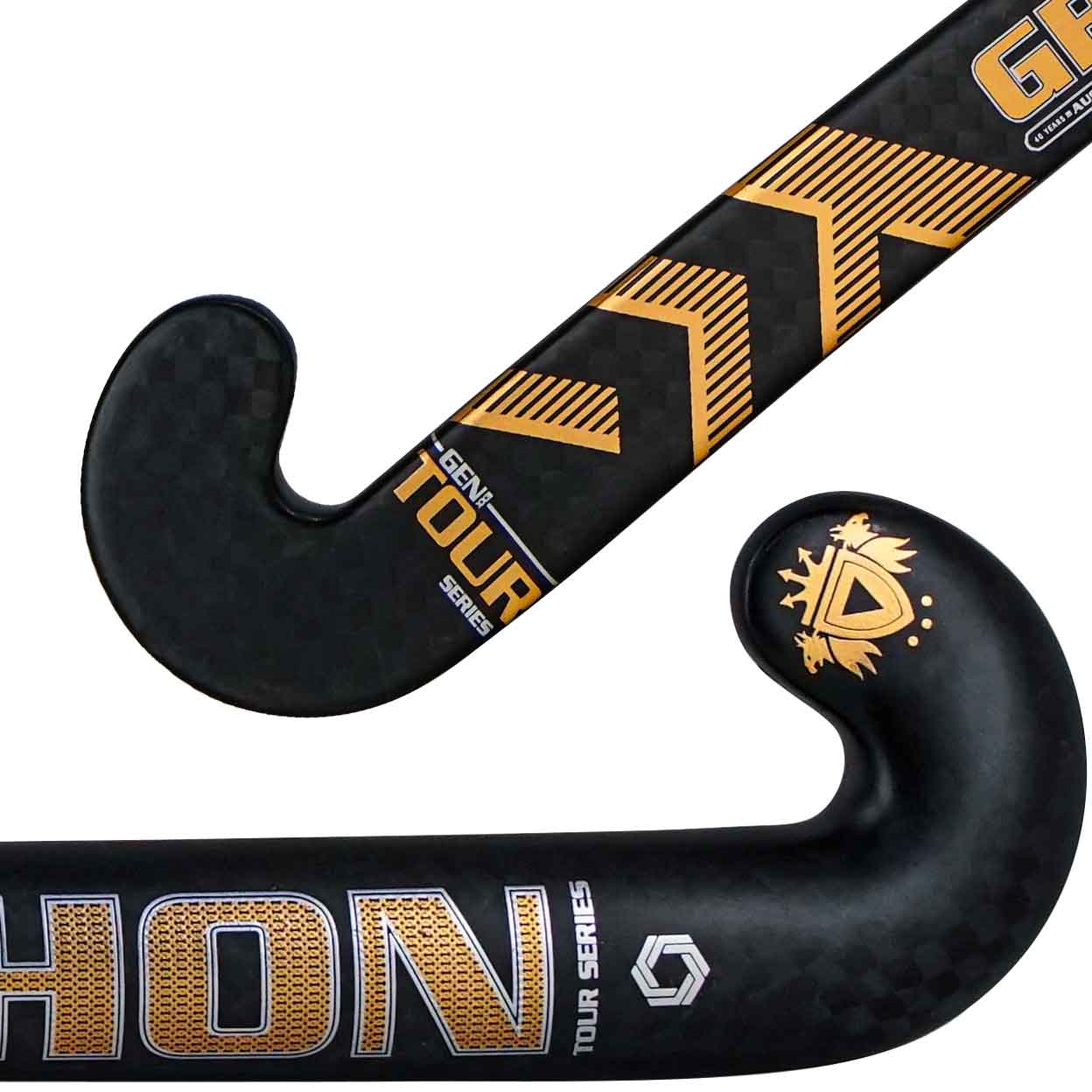 Close up of the Gryphon Tour Samurai Composite Field Hockey Stick