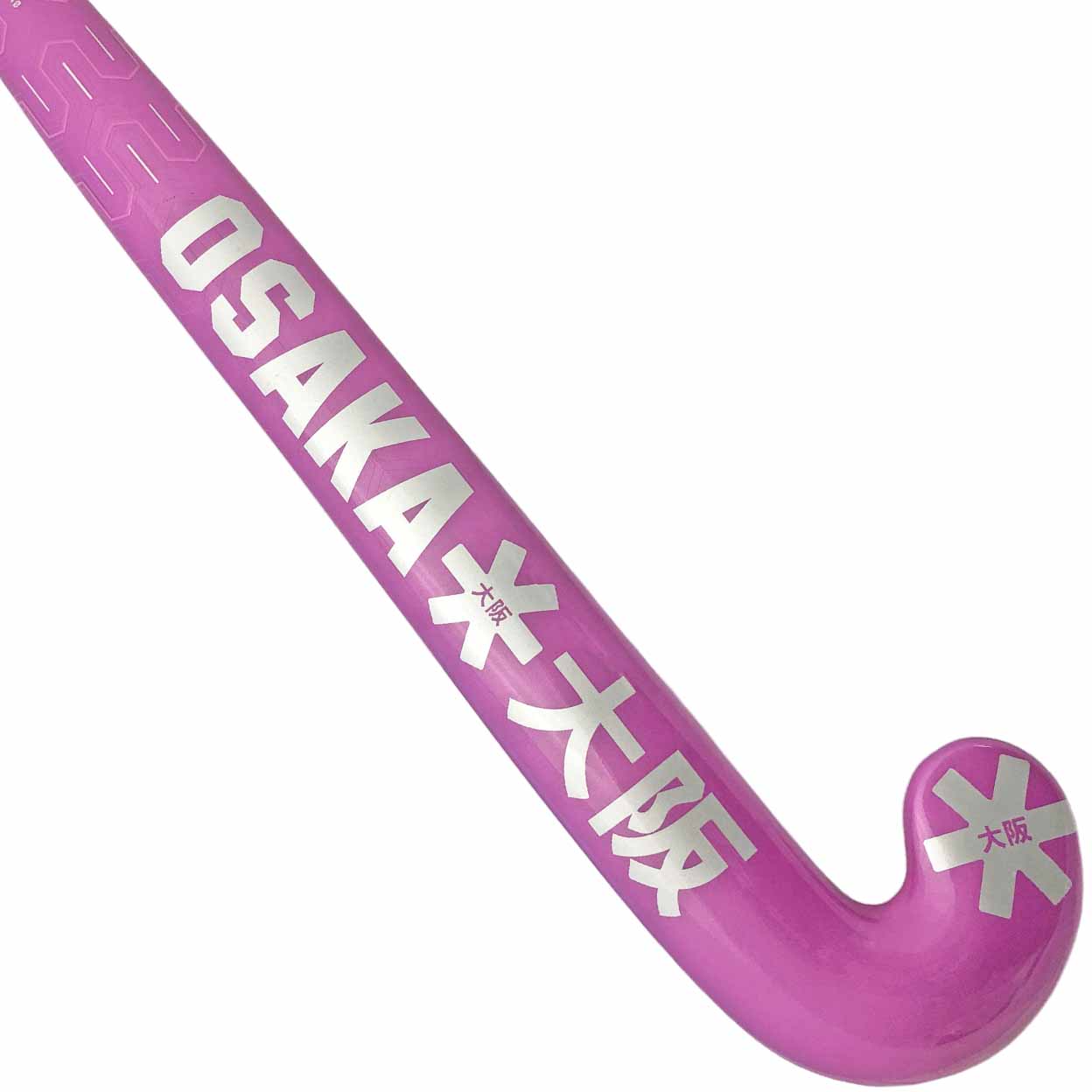 Purple hockey stick with 'OSAKA' branding on a white background