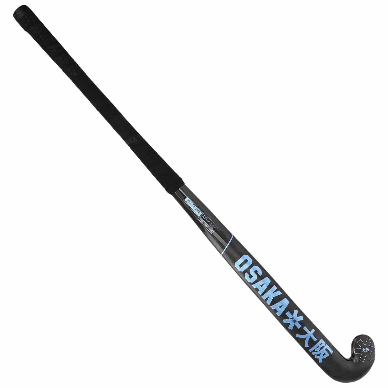 Black Osaka hockey stick on a white background