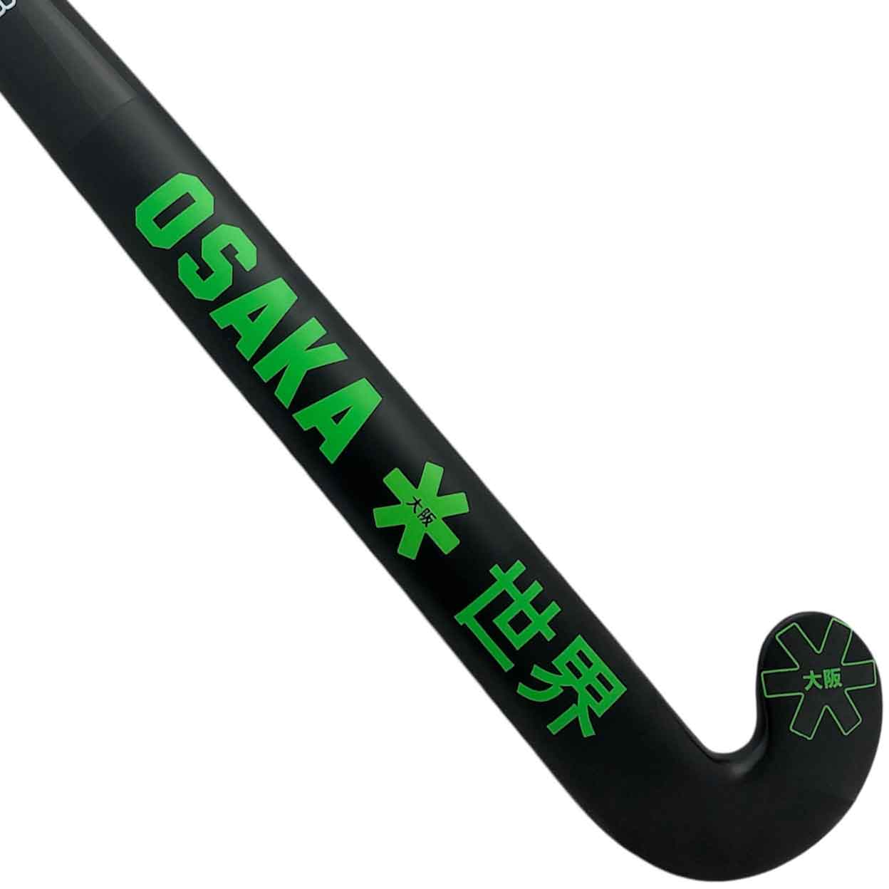 close of the back of the Osaka Pro Tour 10 Low Bow Indoor Field Hockey Stick