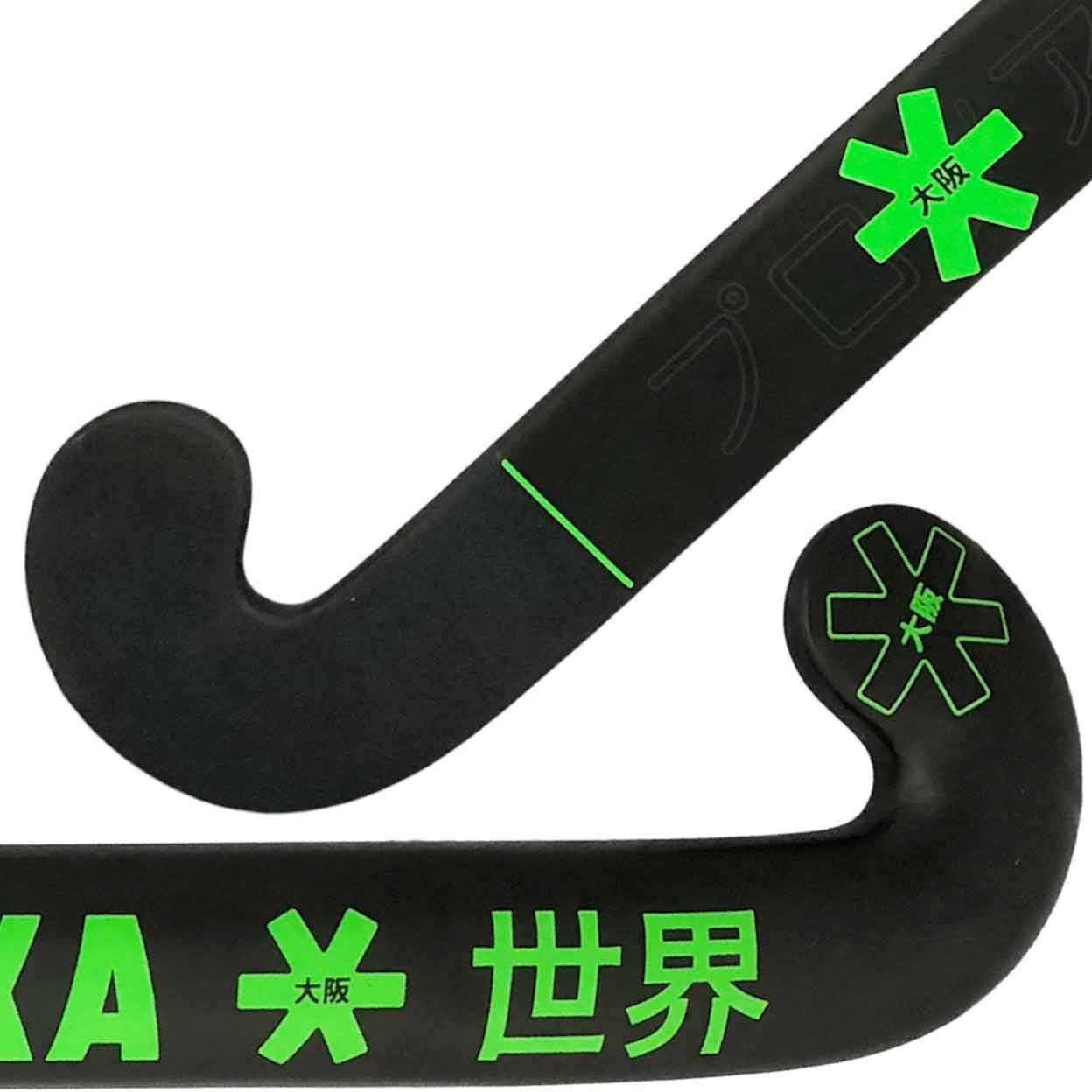Close up of the Osaka Pro Tour 70 Pro Bow Composite Field Hockey Stick