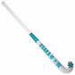 White and blue Osaka hockey stick on a white background