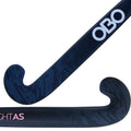 Close up of the black OBO Robo Straight A's Composite Goalkeeping Composite Stick