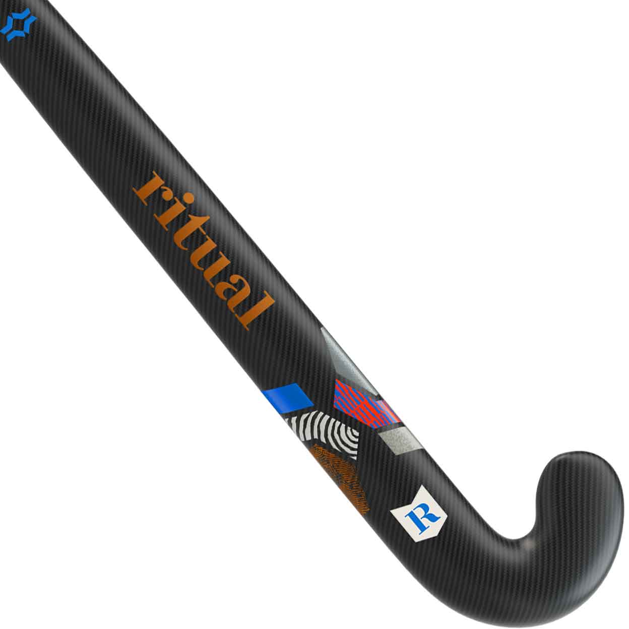 close up of the back of the Ritual Precision 10 Indoor Field Hockey Stick