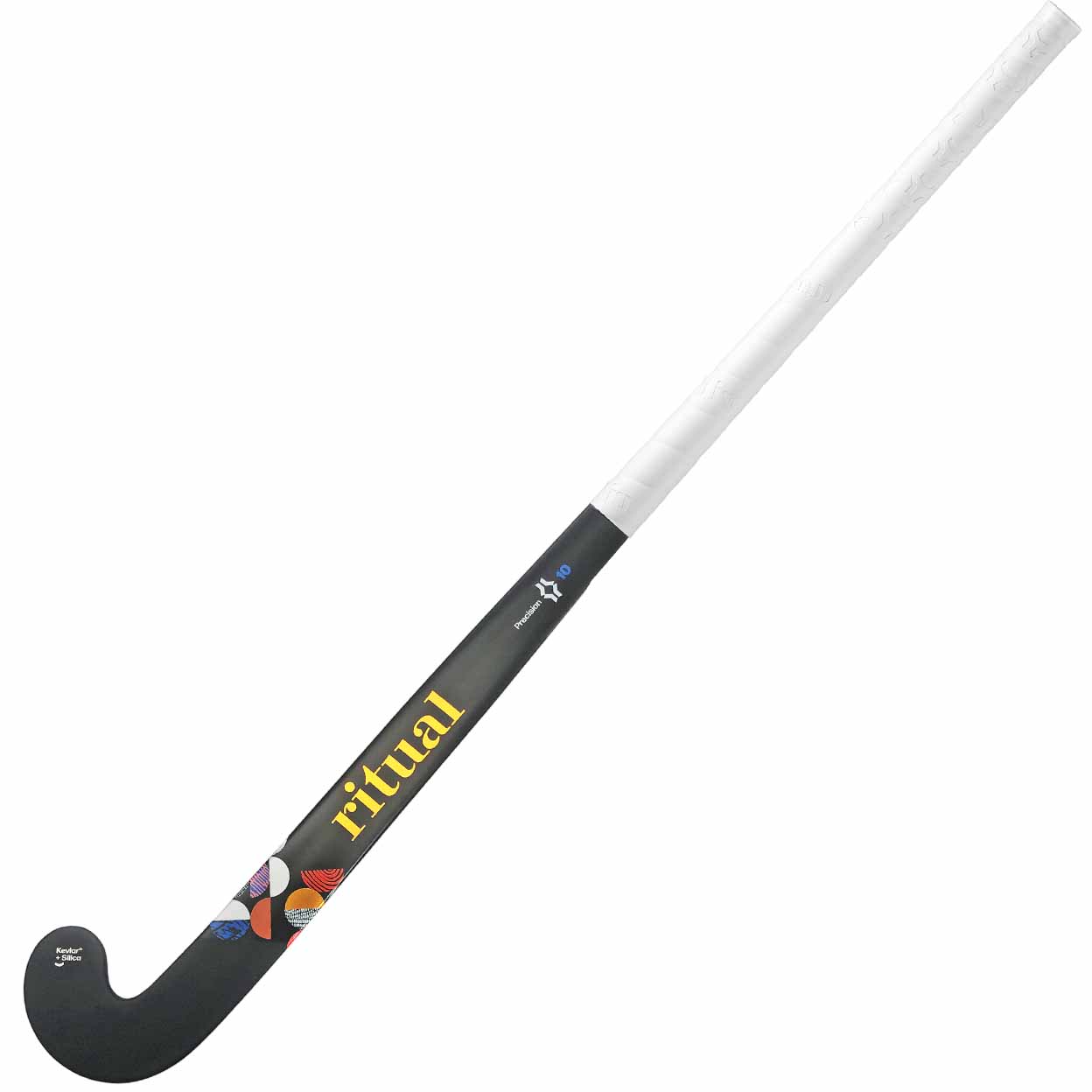 Hockey stick with 'ritual' branding on a white background