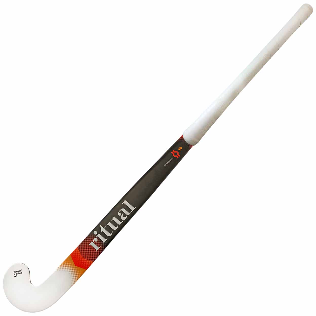 Hockey stick with 'ritual' branding on a white background
