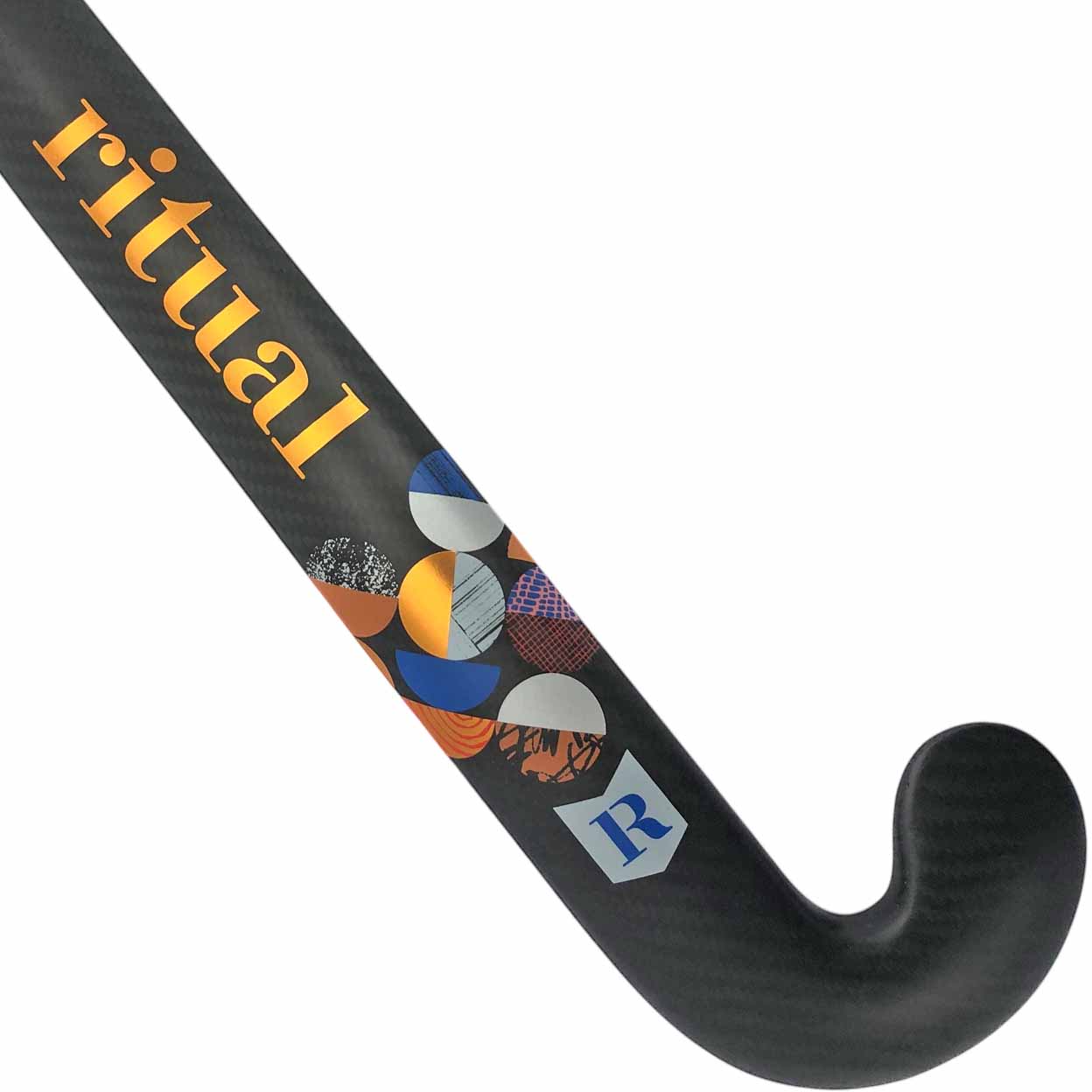 close up of the back of the Ritual Precision 50 Max Indoor Field Hockey Stick