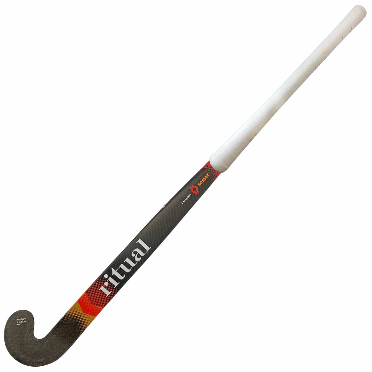 Hockey stick with 'ritual' branding on a white background