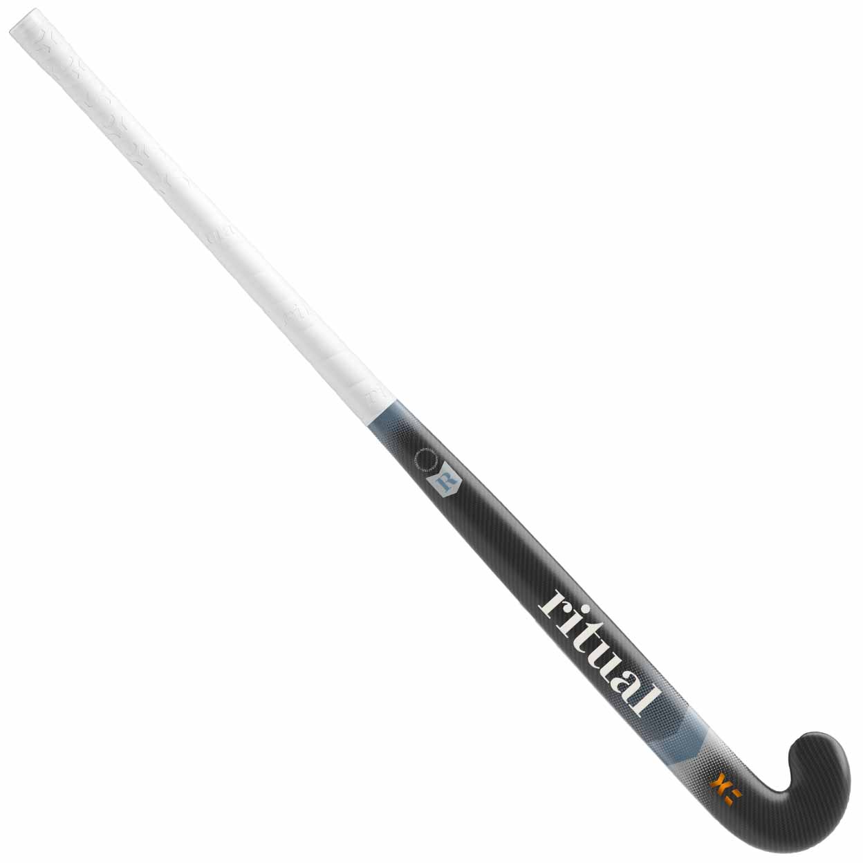 Hockey stick with 'ritual' branding on a white background