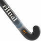 Close-up of a hockey stick with ' Ritual' branding on a white background