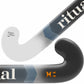 Close-up of a hockey stick with 'ritual' branding on a white background